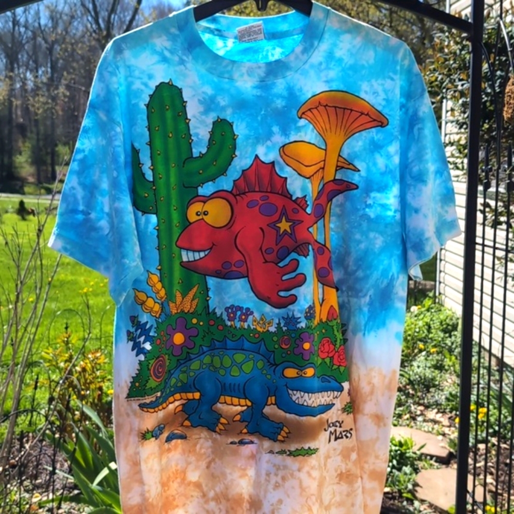 Vintage Liquid Blue Paleon t-shirt by Joey Mars, sz XL